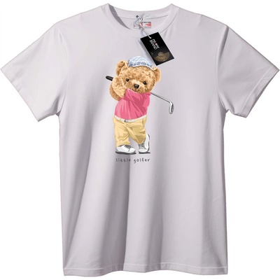 NOONEBRAND Тениска Малък Голфър Мечок - L, White