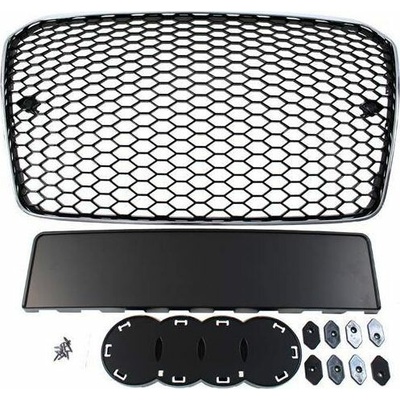 MTuning_F GRILL AUDI A5 8T RS-STYLE CHROME-BLACK (13-16) PDC