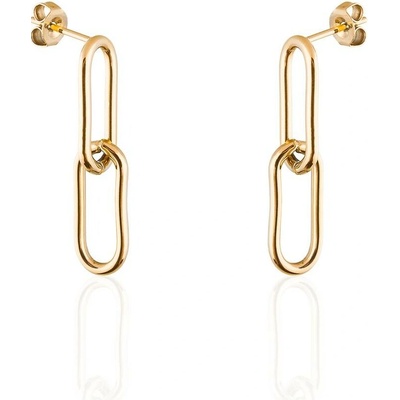 Franco bene Classic chain náušnice pozlacené 506