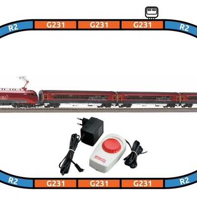 Piko Startovací sada Osobní vlak Taurus Railjet ÖBB VI 57178 – Zboží Mobilmania