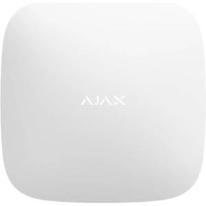 Ajax Systems 38245.40. WH1 Hub 2 Plus Jeweller (2xSIM, WiFi, Ethernet, LTE) Бял - безжичен контролен панел за аларма (38245.40.WH1)