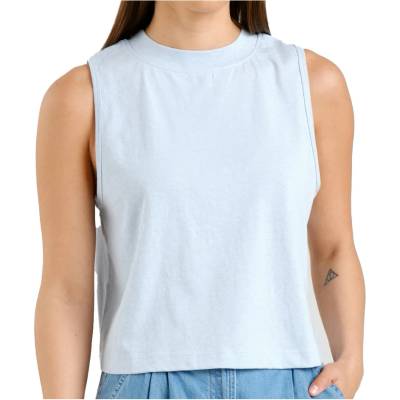DEDICATED Дамски топ Dedicated Women's Top Namsos Hemp Top - Skyway Blue - размер XL (916-1394-0615)