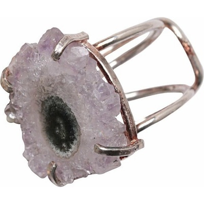 Nefertitis Be Beautiful Ametyst řez krápníkem prsten NF54635