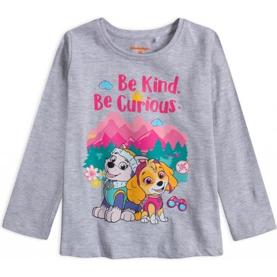 dívčí tričko PAW PATROL BE KIND šedá