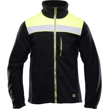 Polstar Черно поларено яке Rival със сигнални елементи за подобрена видимост (ORPO)