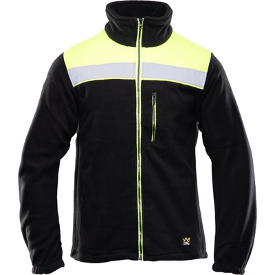 Polstar Черно поларено яке Rival със сигнални елементи за подобрена видимост (ORPO)