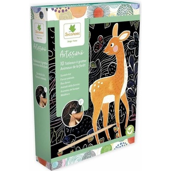 Vyškrabávací obrázky Sycomore Artissimo Lesní zvířata