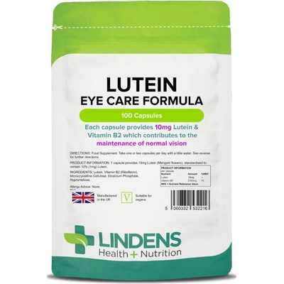 LINDENS Health + Nutrition Lutein 10 mg 100 kapsúl