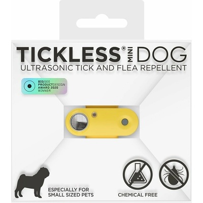 Tickless Mini nabíjecí ultrazvukový odpuzovač klíšťat pre menší psy a mačky měsíčkový 1 ks