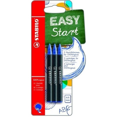 Pero STABILO EASYoriginal náplne medium 0,5mm / 3 ks modré v blistri