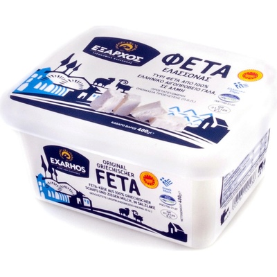 Exarhos Εxarhos sýr Feta P D O v nálevu z podhůří Olympu 400 g – Zboží Dáma