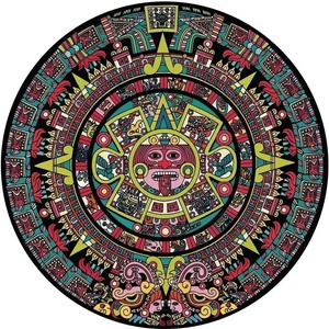 Art Puzzle - Puzzle Aztec Sun Stone - 570 piese