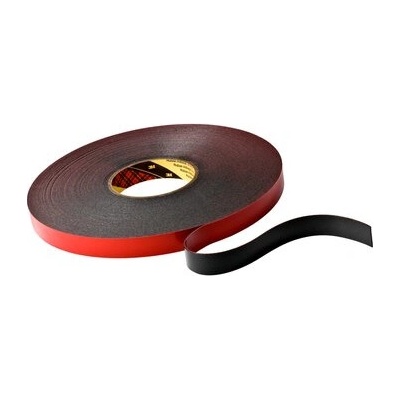 3M 5925 VHB Páska vhodná na práškové lakovanie 33 m x 0,64 mm x 6 mm čierna