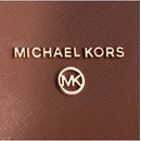 Michael Kors kožená kabelka Michael hnedá