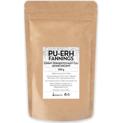 Růžová čajovna Pangea Tea Puerh fannings jemně drcený černý čaj 200 g
