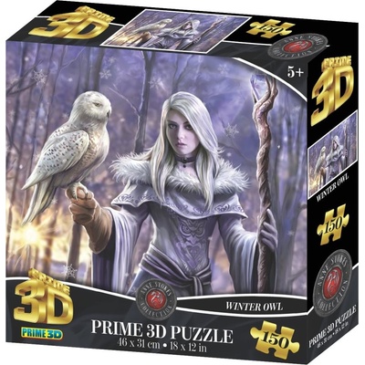 PRIME 3D puzzle Zimná sova 150 ks