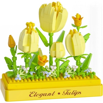 KOCO Stavebnice mini Tulipány 295 ks