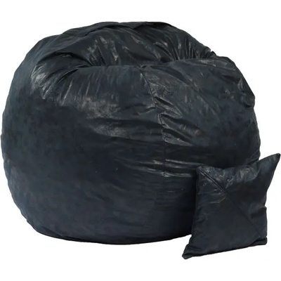 Pufrelax Комплект, Барбарон и декоративна възглавница, 600л. , King Size - Before Dawn, Перящ се калъф, Трансформира се в легло, Пълнеж с микс от мемори пяна и дунапрен, Гама Premium