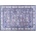 Multidecor Антихлъзгащ ориенталски килим PRINT SHINE 160x230 cm син (MU0053)
