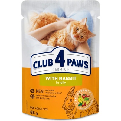 Club 4 Paws Premium With rabbit in jelly 85 g