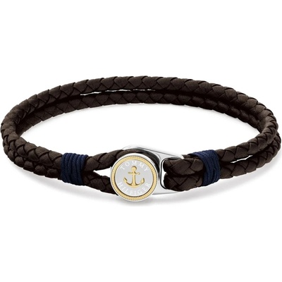 Tommy Hilfiger Kožený náramek v hnědé barvě 2790692 17,5 cm