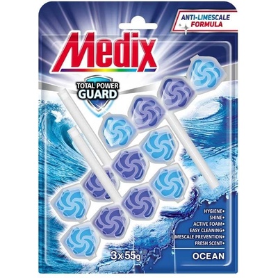 Medix Ароматизатор за тоалетна Medix WC Ocean, 55 g, 3 броя (5070100161)