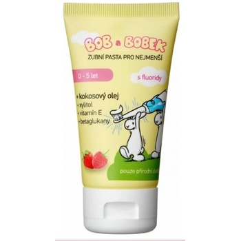 Bob a Bobek Паста за зъби Bob a Bobek 50 мл Ягода + Малина