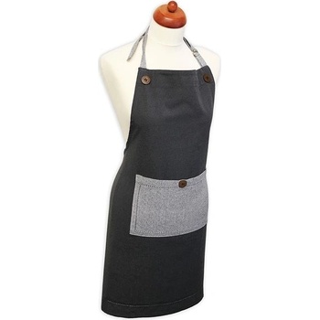 Home Elemets zástěra tmavě a světle šedá z recyklované bavlny