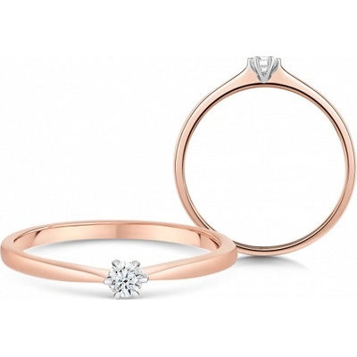 Sofia DIAMONDS zlatý zásnubný prsteň s diamantom UDRG46872R H I1