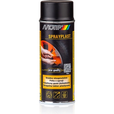 MOTIP Fólie ve spreji - plastidip , černý matný 400ml