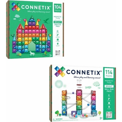 CONNETIX Pastel 114ks guličková dráha