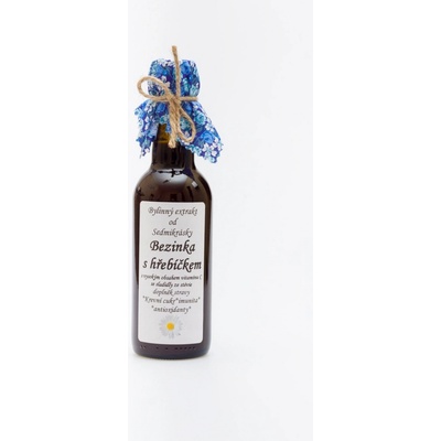 Sedmikráska ovocno - bylinný sirup Bezinka s hřebíčkem 1 l