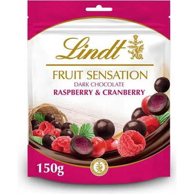 Lindt Sensation Fruit Maliny Brusinky 150 g