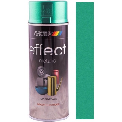 Motip Effect Metallic metalický lak sprej pre lesklý povrch 400 ml zelený