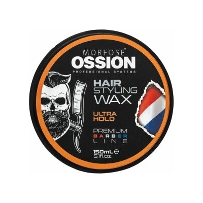 Morfose Ossion Hair Styling Wax Ultra Hold lesklý silně fixující vosk pro styling vlasů 150 ml