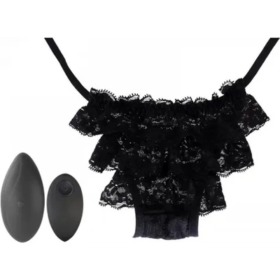 Black & White Вибриращо бельо с клиторстимулатор и безжично дистанционно Bliss