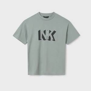 MAYORAL Basic тениска къс ръкав NK цвят светло сиво-зелено за момче Mayoral