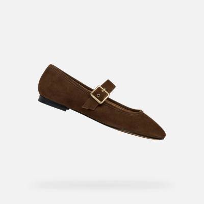 Geox Тъмнокафяви дамски балетки Geox Azlea Geox | Kafyav | ЖЕНИ | 36