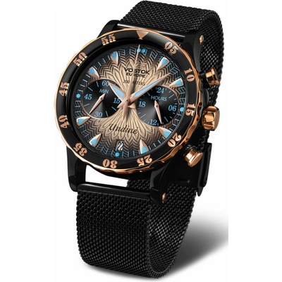 Vostok Europe VK64/515E627 čierny oceľový náramok