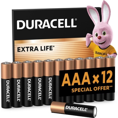 Duracell Alkaline AAA 12ks 5000394203389