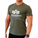 Alpha Industries Basic T-Shirt dark olive tričko pánske zelená