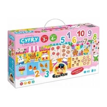 CzuCzu Puzzle Numbers Bunnies learning to count play scenario ZA5556