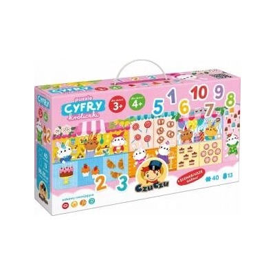CzuCzu Puzzle Numbers Bunnies learning to count play scenario ZA5556