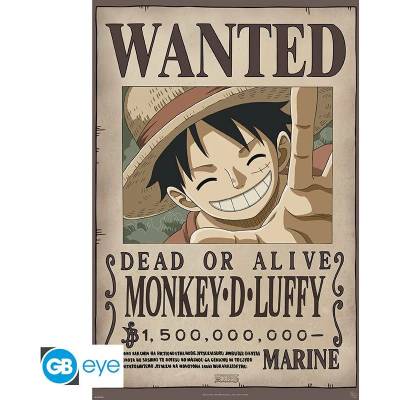 ABYstyle Maxi plakát Wanted Luffy, One Piece