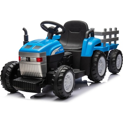 Mamido Farm Dětský elektrický traktor s vlečkou 24V 2x45W modrá