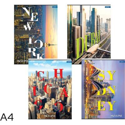 Lastva Sešit A4 linka Skyline