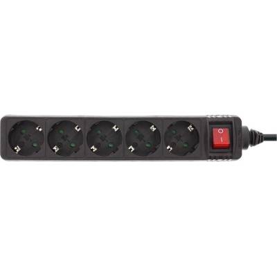 Xmart Разклонител xmart 5ГН/1.5М С КЛЮЧ gnb-05k ЧЕРЕН (3800202092424)