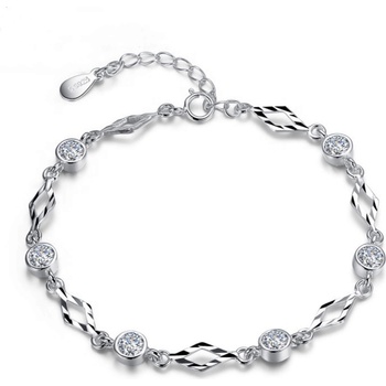 Silenti Jewelry Сребърна гривна "Ромб" - Сребърен