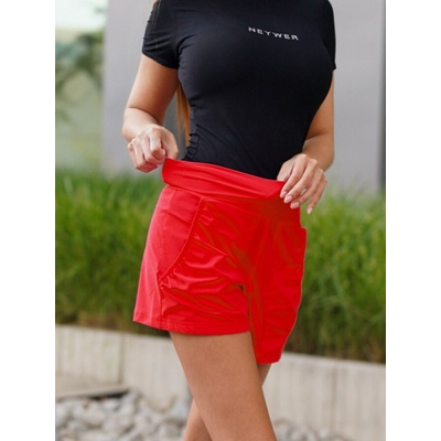 Neywer Dámské funkční elastické sportovní šortky EG233 červené