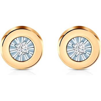 SAVICKI Обеци Savicki: двуцветно злато, диамант